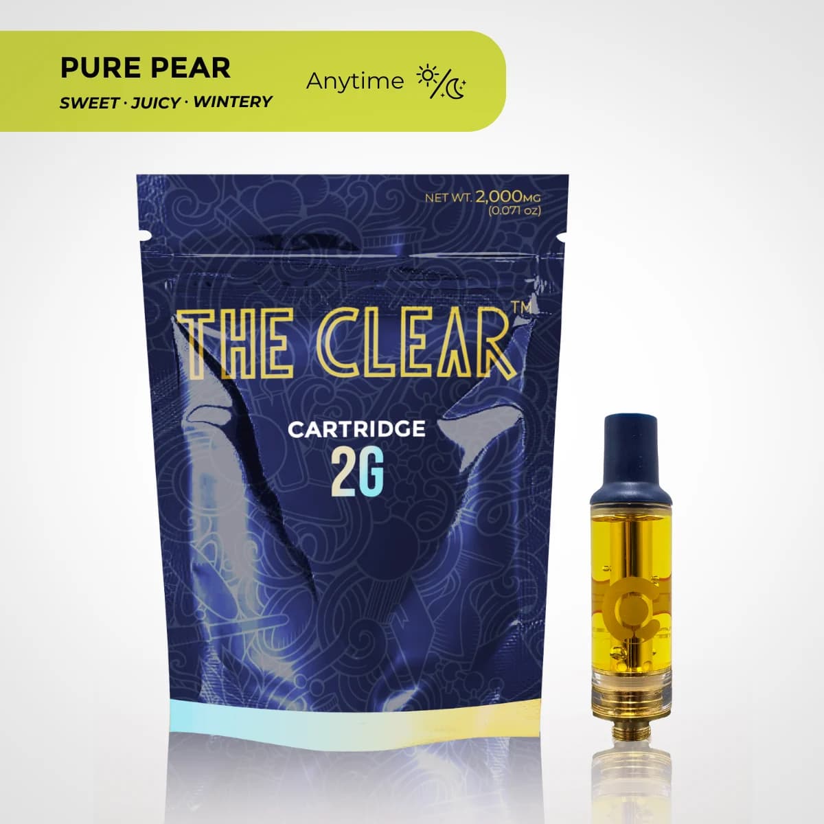 The Clear Original Cartridge 2000mg | Pure Pear