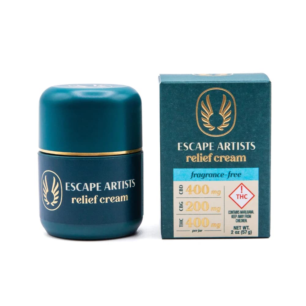 2:1:2 Relief Cream - Fragrance-free [2oz] (400mg CBD/200mg CBG/400mg THC)