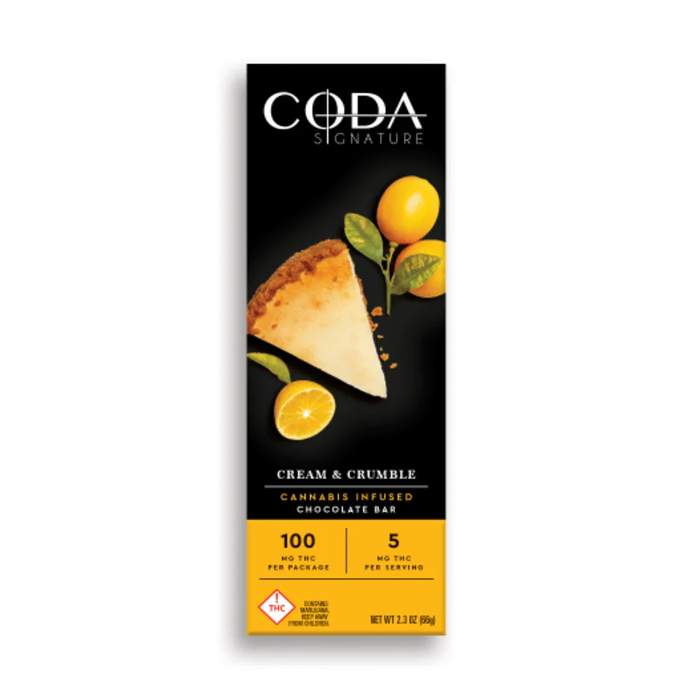 CODA Chocolate Bar: Cream and Crumble 100mg
