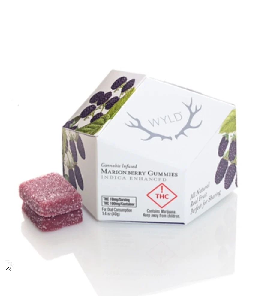 WYLD Gummies: Marionberry Indica 100mg