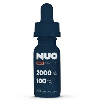 NUO | Tincture | Relief 20:1 (2000 mg CBD : 100 mg THC) | 20 mL