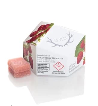 WYLD Gummies: Strawberry CBD 20:1 10mg
