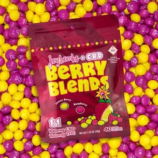 Joy Bombs + CBD 1:1 Berry Blends - 100mg THC (40pk / 2.5mg THC & 2.5mg CBD ea)