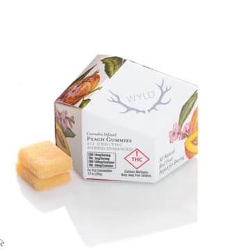 WYLD Gummies: Peach Hybrid 2:1 50mg